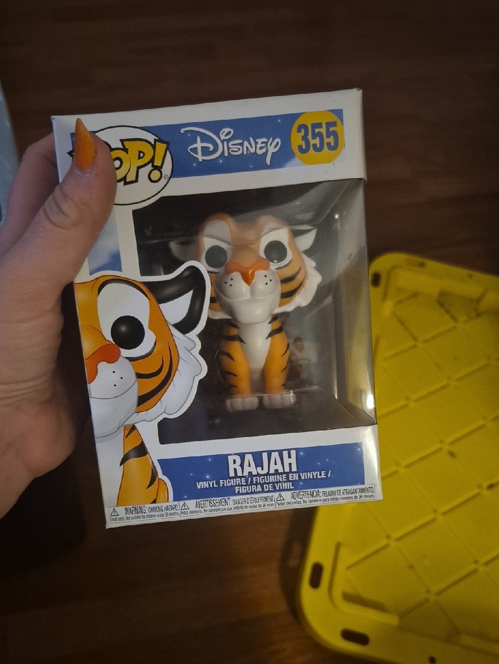 Disney Rajah Vinyl Figure – Orange, White & Black Tiger Collectible